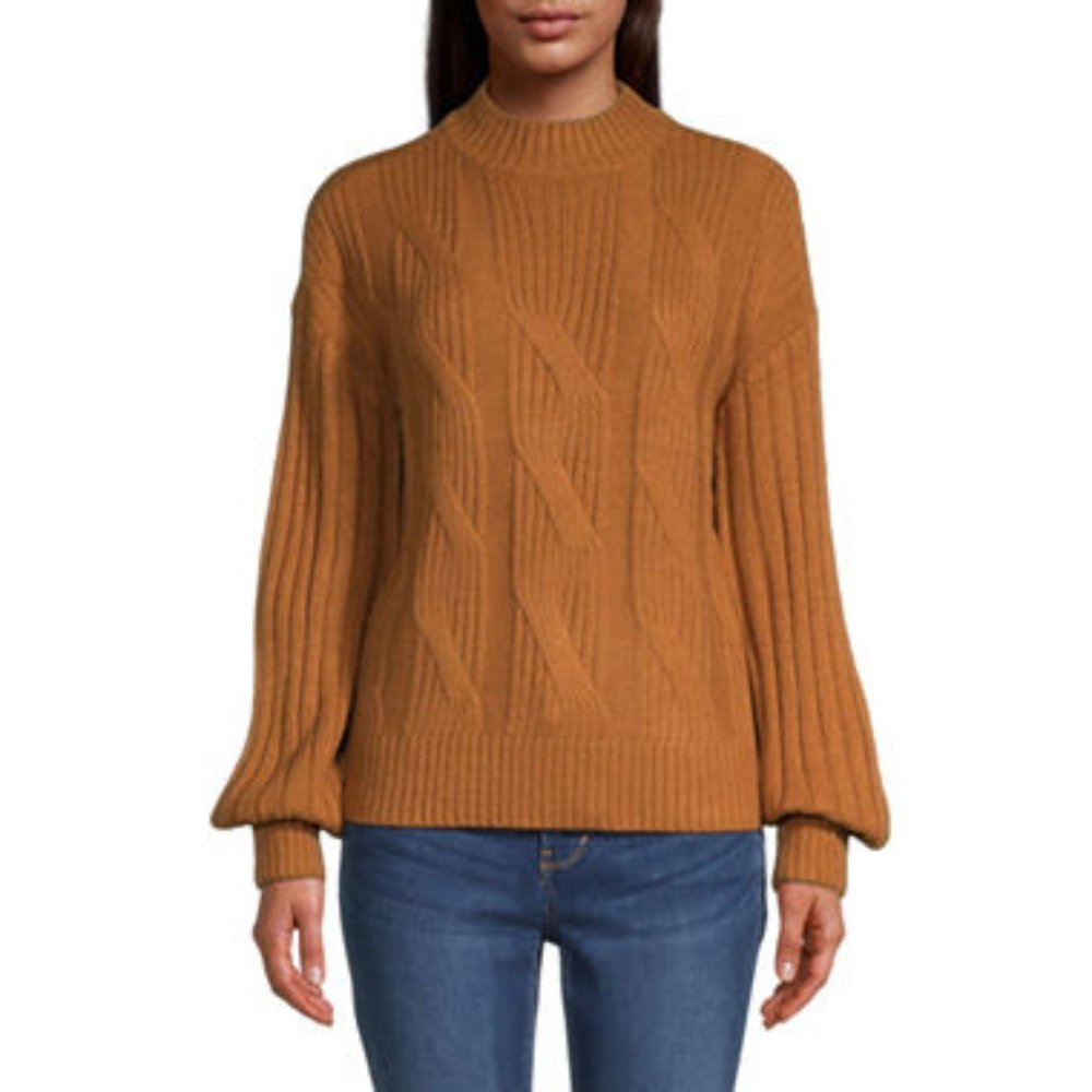 St. John's Bay Womens Pullover Ginger Sweater ( M )